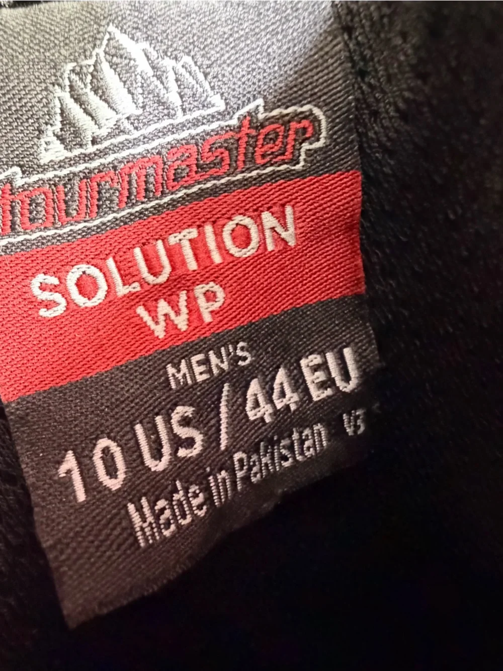 Tourmaster Solution WP Motorcycle Touring Boots Black Men’s 10 EU 44 Riding Boot
